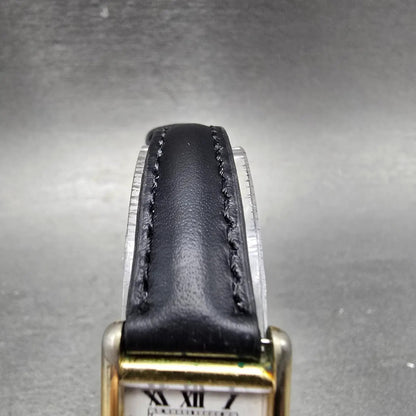 Seiko Tank Watch Women 18mm White Dial Gold Tone Rectangle 2C20-5019 New Battery5