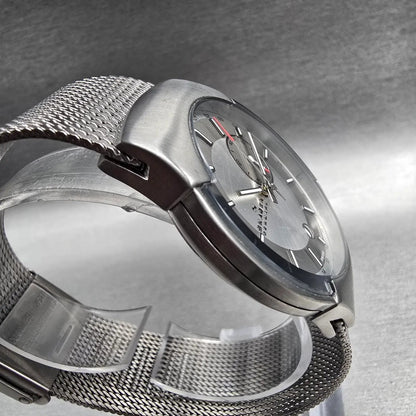 Skagen Watch Men 38mm Gray Dial Stainless Steel Date Round 983XLSSC New Battery3
