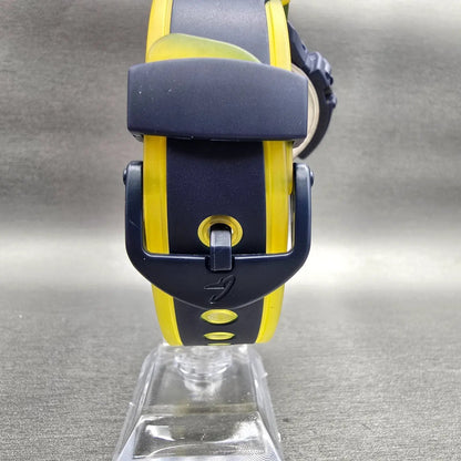 Casio G-Shock DWX-100 Watch Men 48mm Blue Yellow Chrono Alarm New Battery JP7