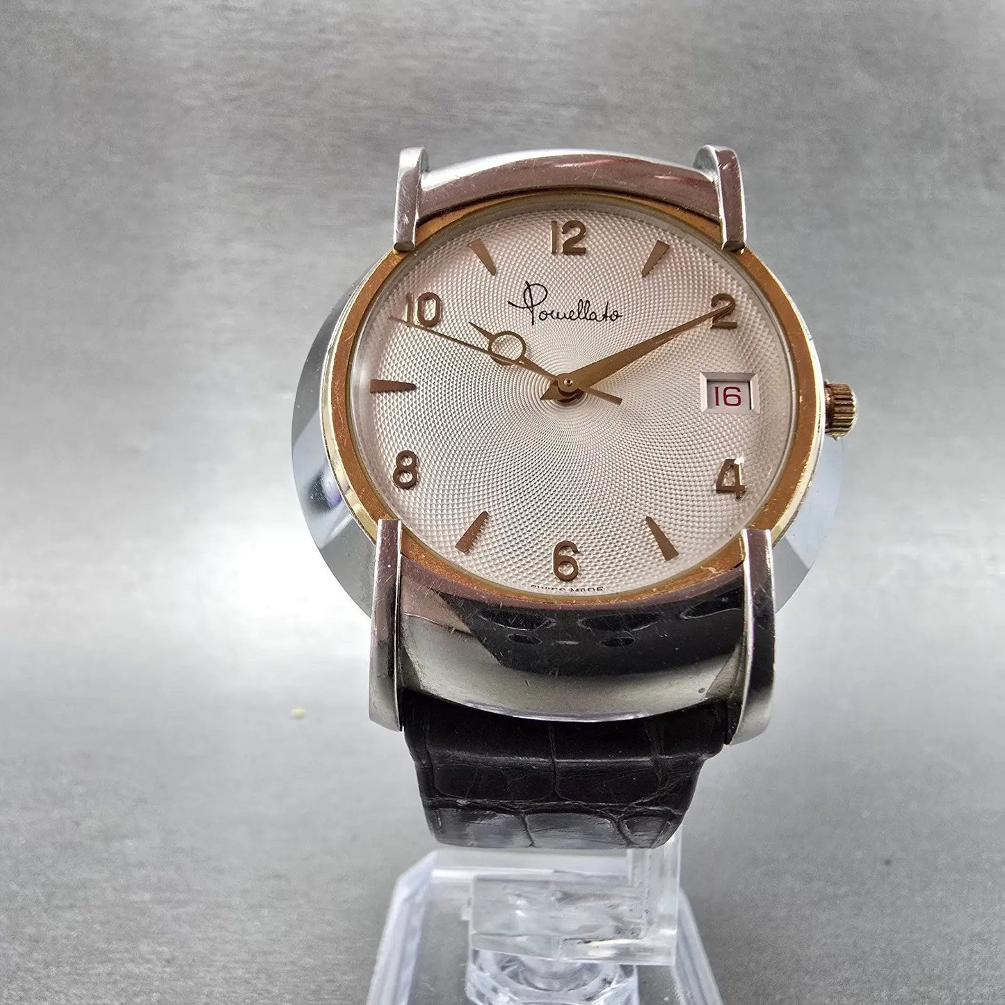 Pomellato watch Men 39mm White Dial Stainless Steel Date Automatic Round Runs6
