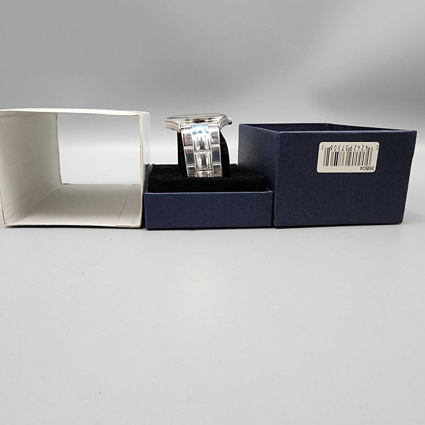 Bulova TFX Watch Men 37mm Blue Dial Steel Round New battery UNH Hockey 36B04