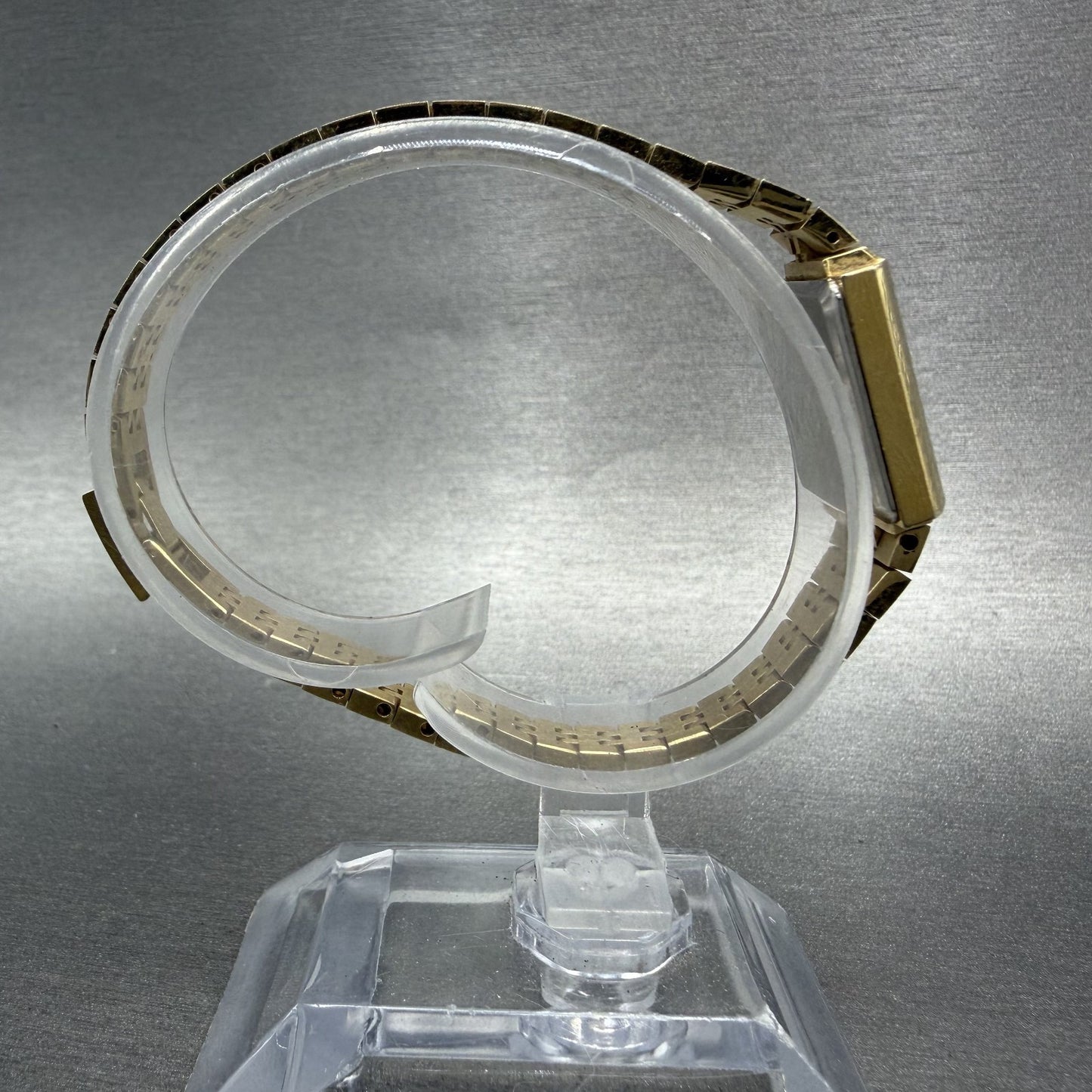 Citizen CQ Watch Women 17mm Champagne Dial Gold Tone Rectangle 3220 New Battery8
