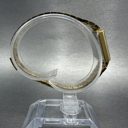 Citizen CQ Watch Women 17mm Champagne Dial Gold Tone Rectangle 3220 New Battery8