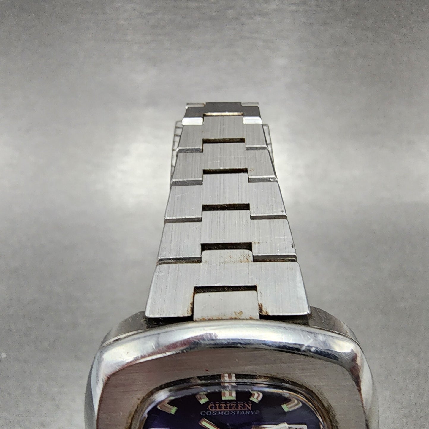 Citizen Cosmostar V2 Watch Women 33mm Blue Dial Steel Daydate Rectangle Runs4