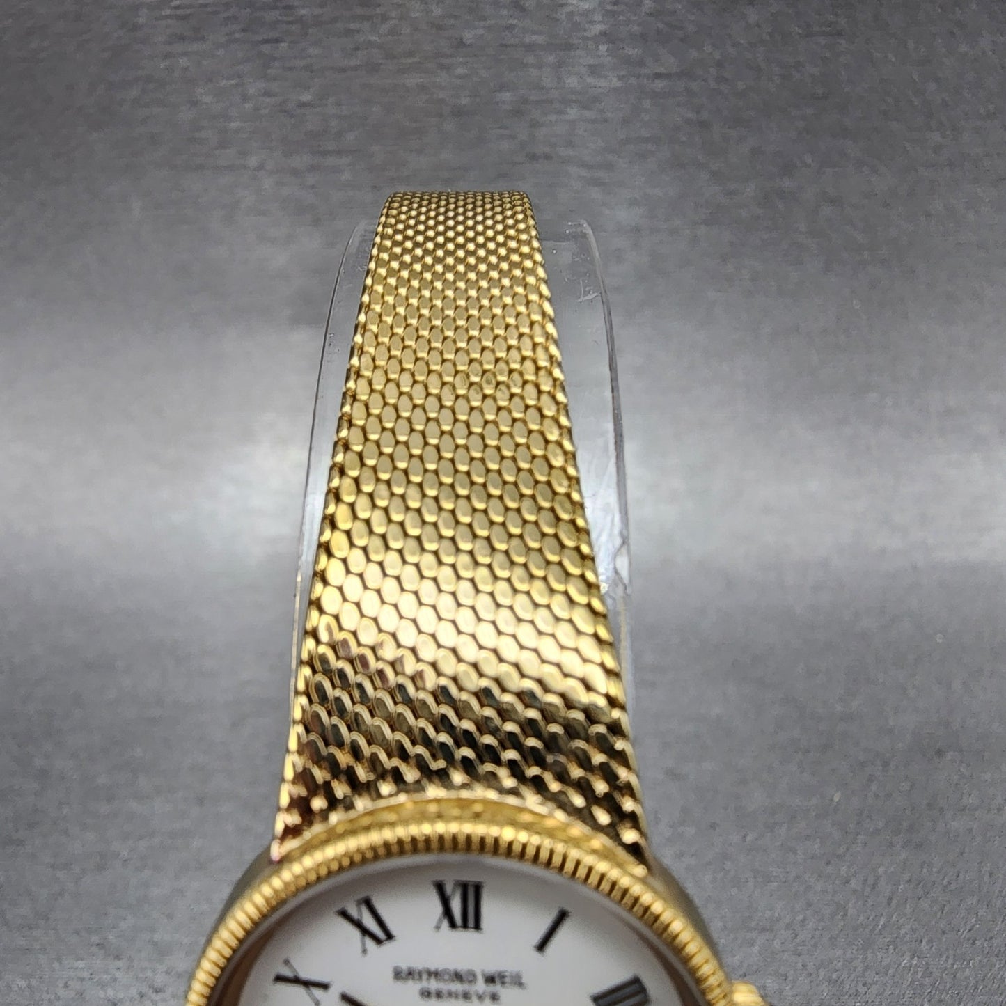 Raymond Weil Watch Women 22mm White Dial Gold Plated Round 9519 New Battery4