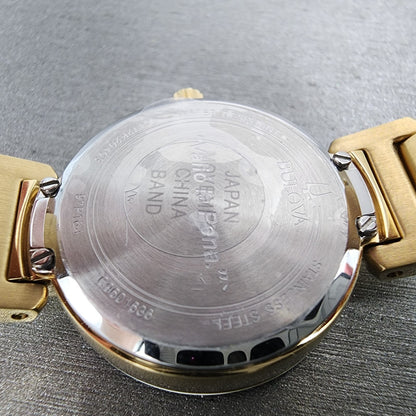 Bulova Marc Anthony Watch Women 26mm Champagne Dial Gold Tone Diamond Accents9