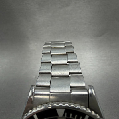 Seiko Alba Dive Watch Men 39mm Black Dial Silver Tone Daydate Y113-6130 New Batt4