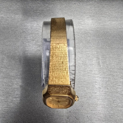 Seiko Womens Watch 17mm Champagne Dial Gold Tone Oval 2P20-5H39 New Battery4