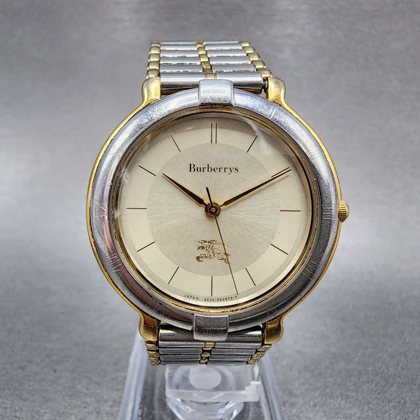 Burberry Watch Men 32mm Champagne Dial Two Tone Round 4630E60795 PARTS0