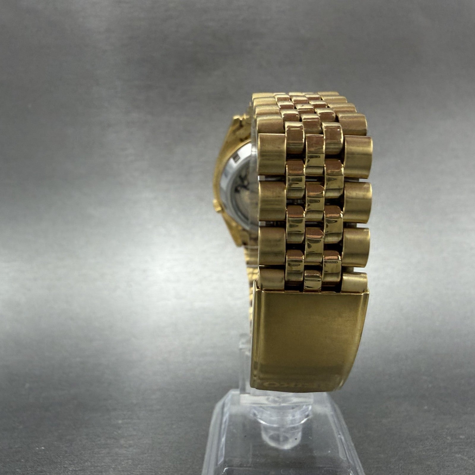 Seiko 5 Automatic President Watch Men 36mm Champagne Dial Two Tone Daydate Runs7