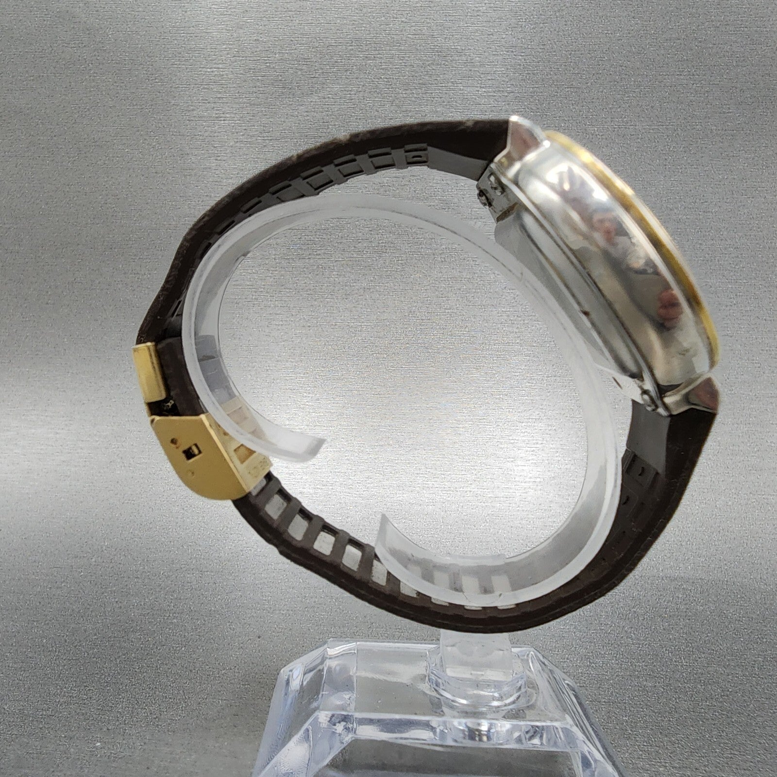 Seiko Receptor Watch Men 43m Digital Two Tone Ma514a10 New Battery8