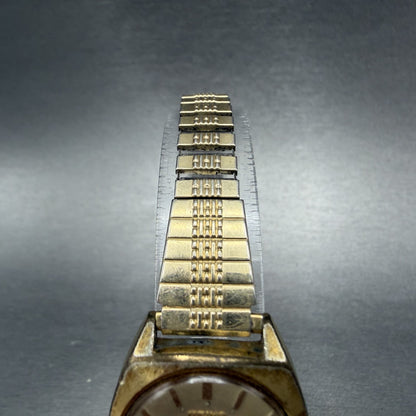 Seiko Automatic Watch Women 24mm Champagne Dial gold Tone Daydate 2906-0140 Runs4