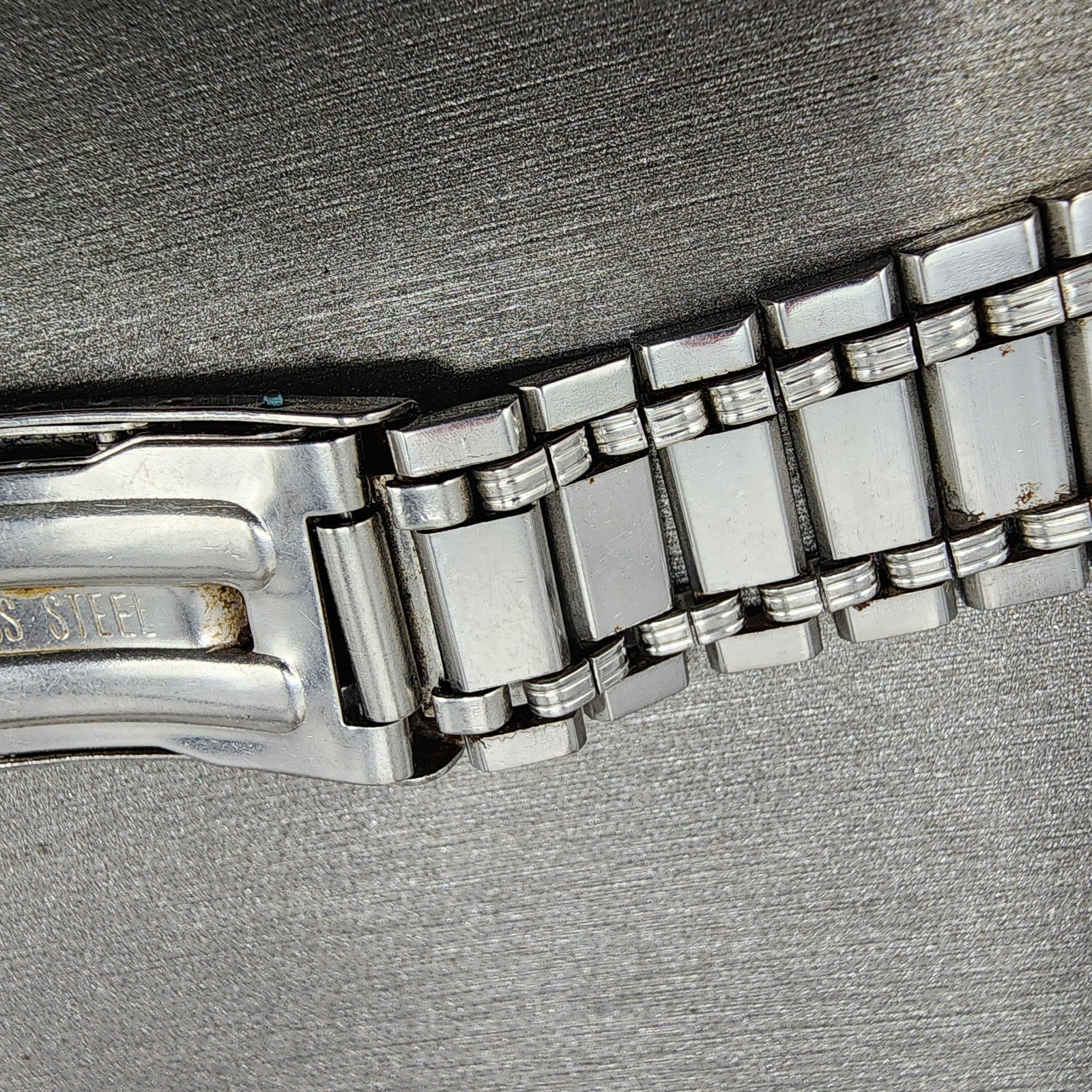 Citizen Bracelet Stainless Steel 12mm Tri Folding Clasp Vintage9