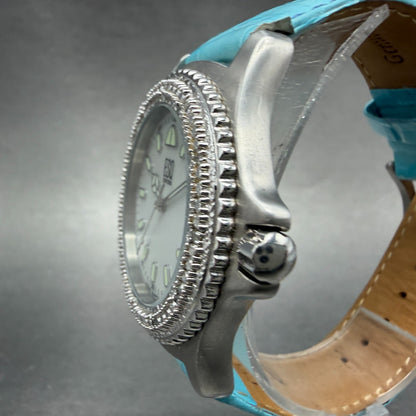 ESQ Dive Watch Women 38mm MOP Dial Steel Diamond Bezel Date E5210 New Batt2