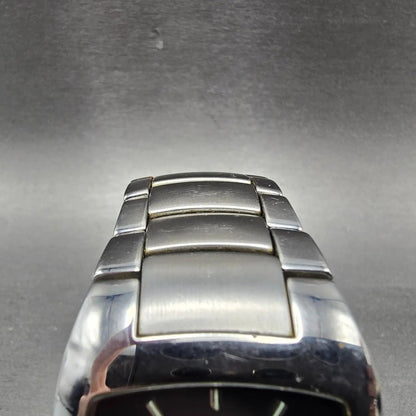 Fossil Arkitekt Watch Men 36mm Black Dial Silver Tone Date FS-3033 New Battery4