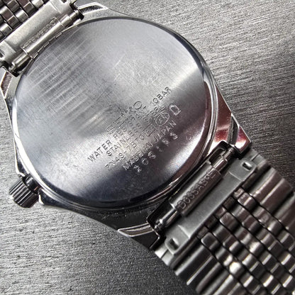 Seiko Spirit Watch Men 34mm White Dial Silver Daydate 7N43-7B70 New Battery JDM10