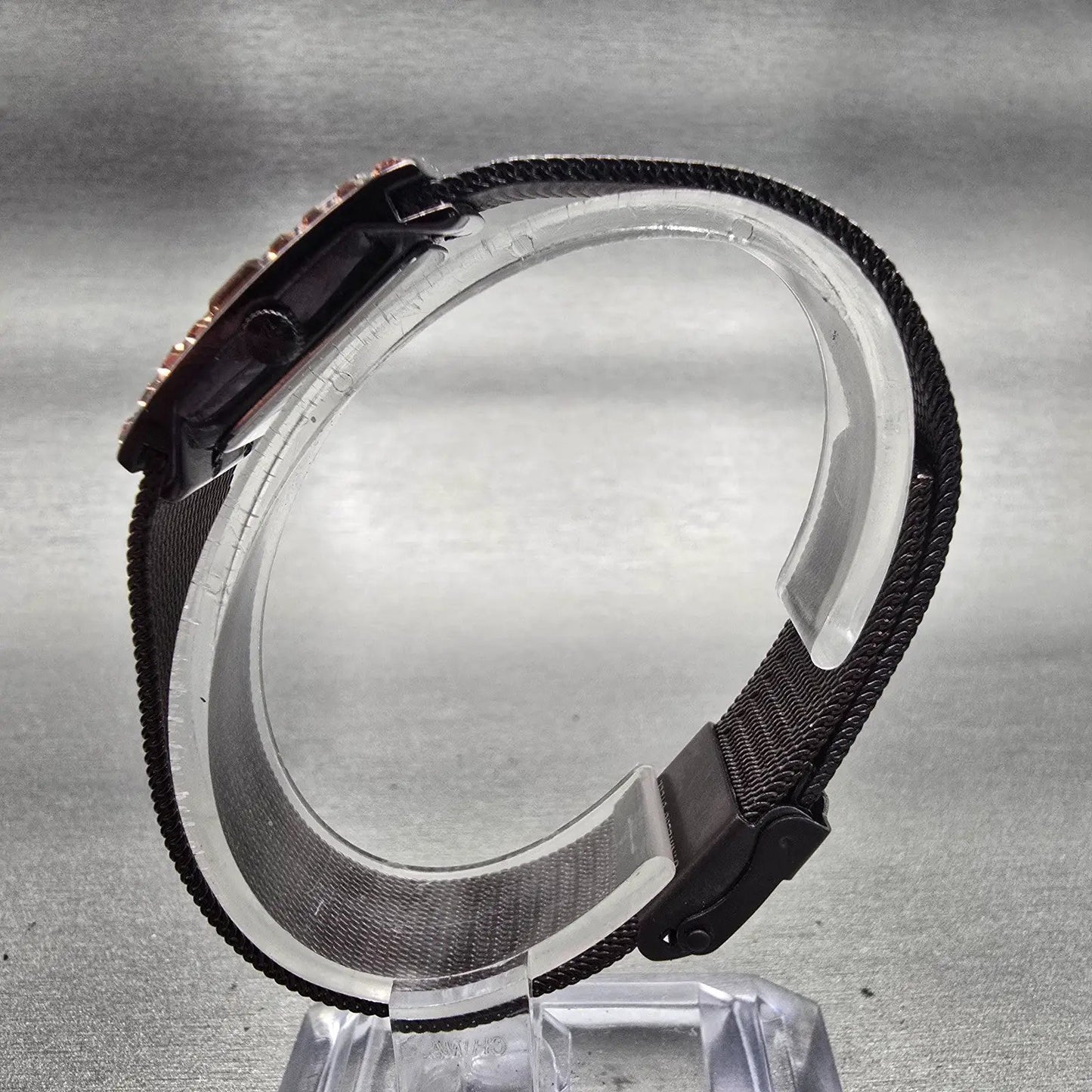 Skagen Denmark Watch Women 20mm Brown Dial Brown Tone Crystals 527XSMMT New Batt6