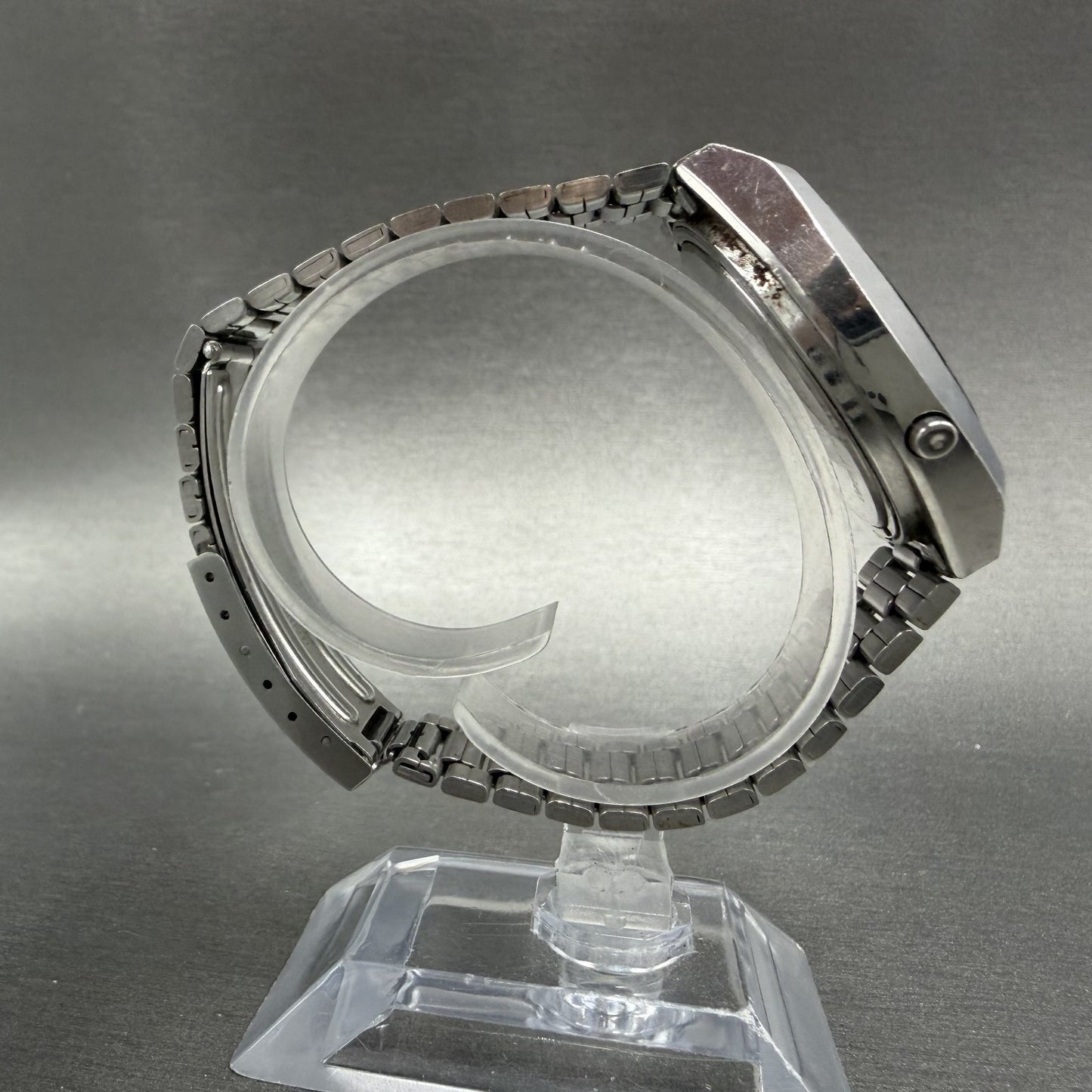 Orient Digital Watch Men 37mm Blue Dial Silver Chronograph TS611125-40 PARTS9