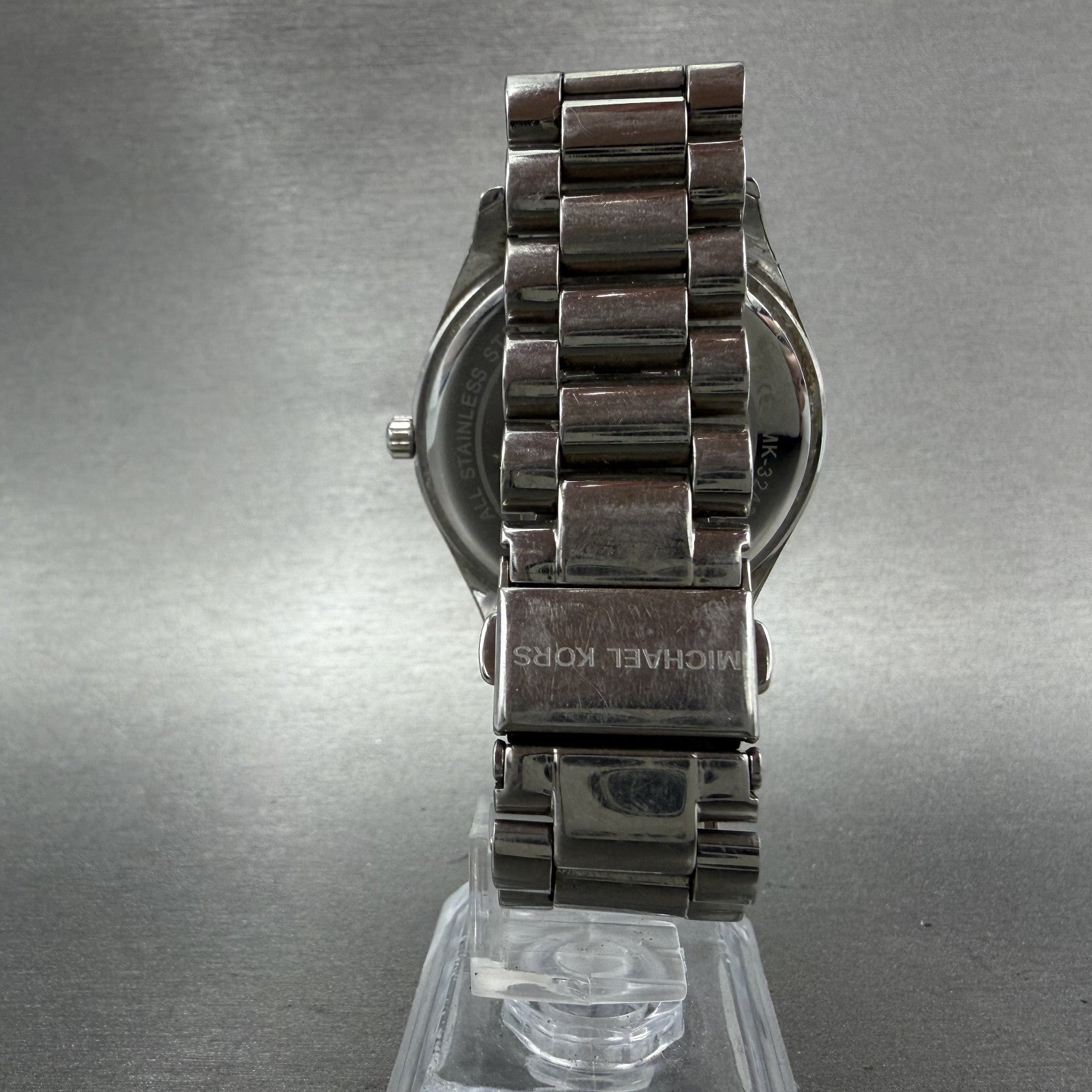 Michael Kors Blake Watch Women 42mm Silver Dial Silver Tone Round MK3243 NewBatt7