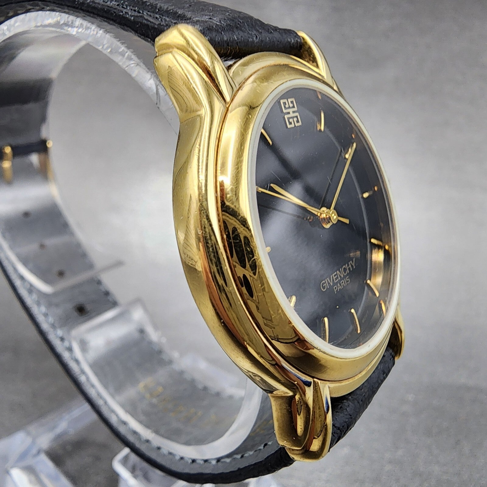 Givenchy Watch Men 34mm Black Dial Gold Tone Round GIV6344MYS PARTS4