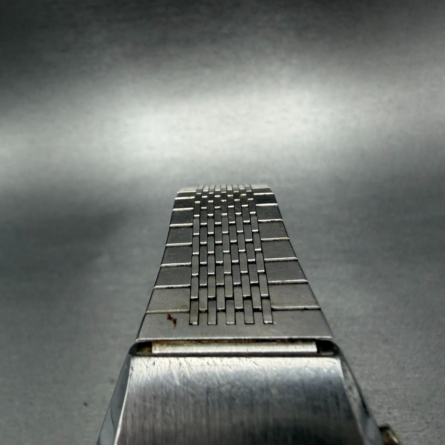 Citizen Digital Watch Men 35mm Black Dial Silver Tone Alarm 4-095651 PARTS VTG5