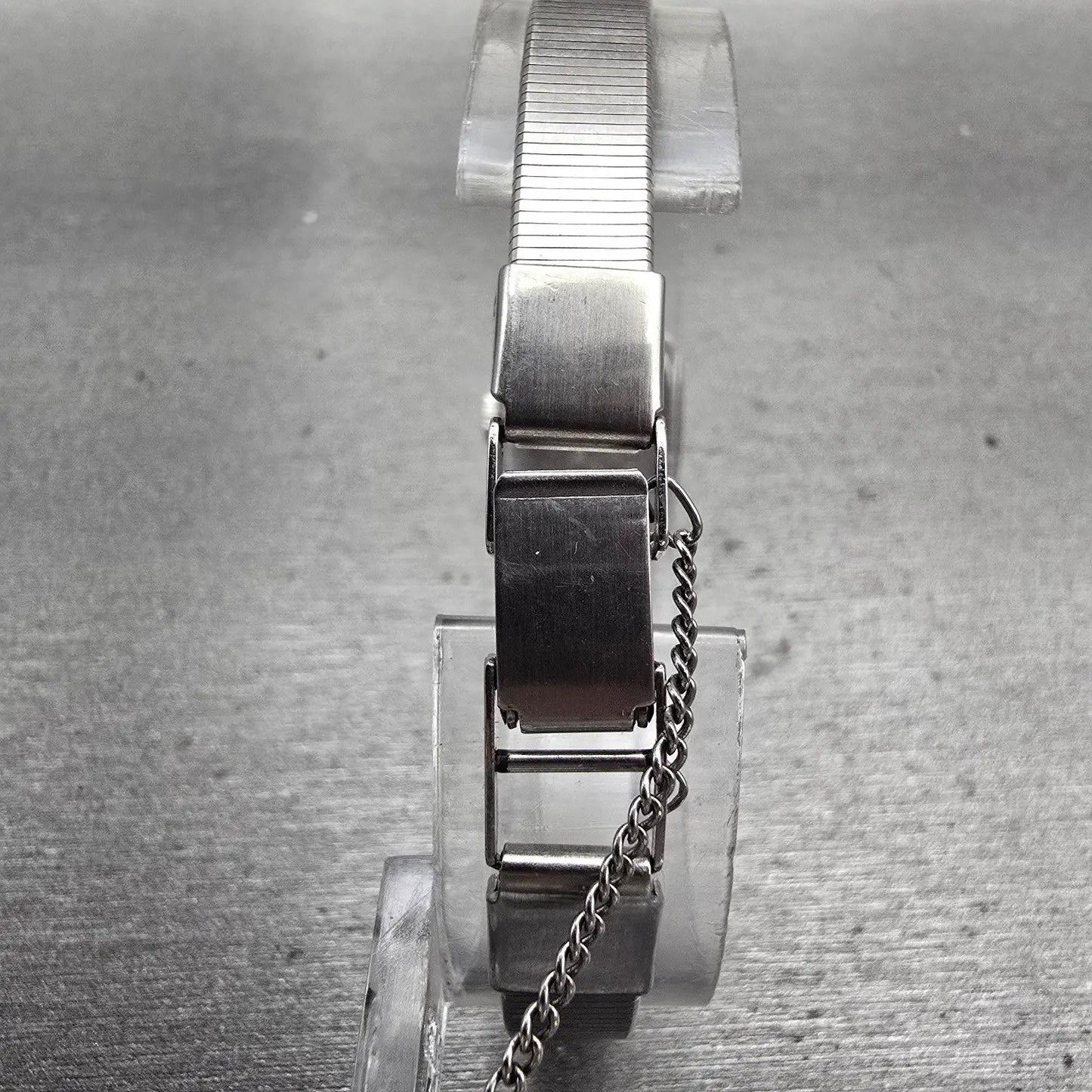 Seiko Watch Women 17mm Blue Dial Silver Tone Rectangle 1100-5729 Manual Works7
