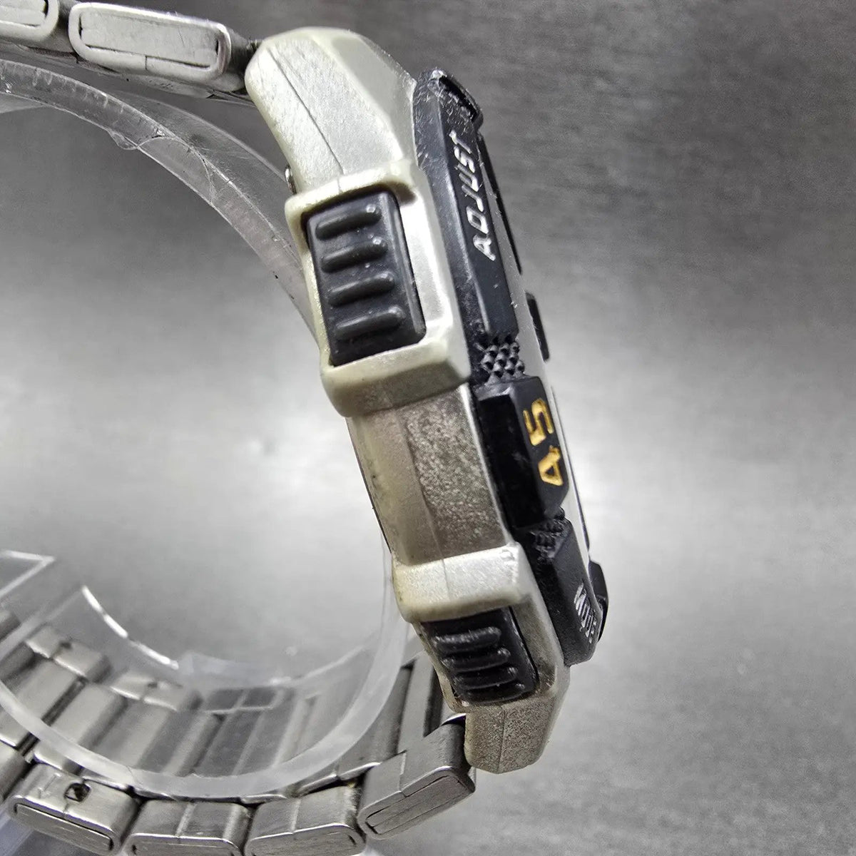 Casio AQ-S800W Watch Men 42mm Black Dial Silver Chronograph Alarm Solar Works3