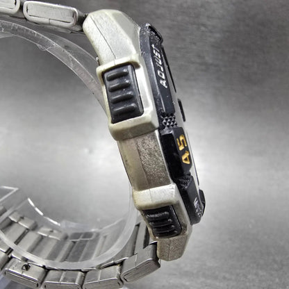 Casio AQ-S800W Watch Men 42mm Black Dial Silver Chronograph Alarm Solar Works3
