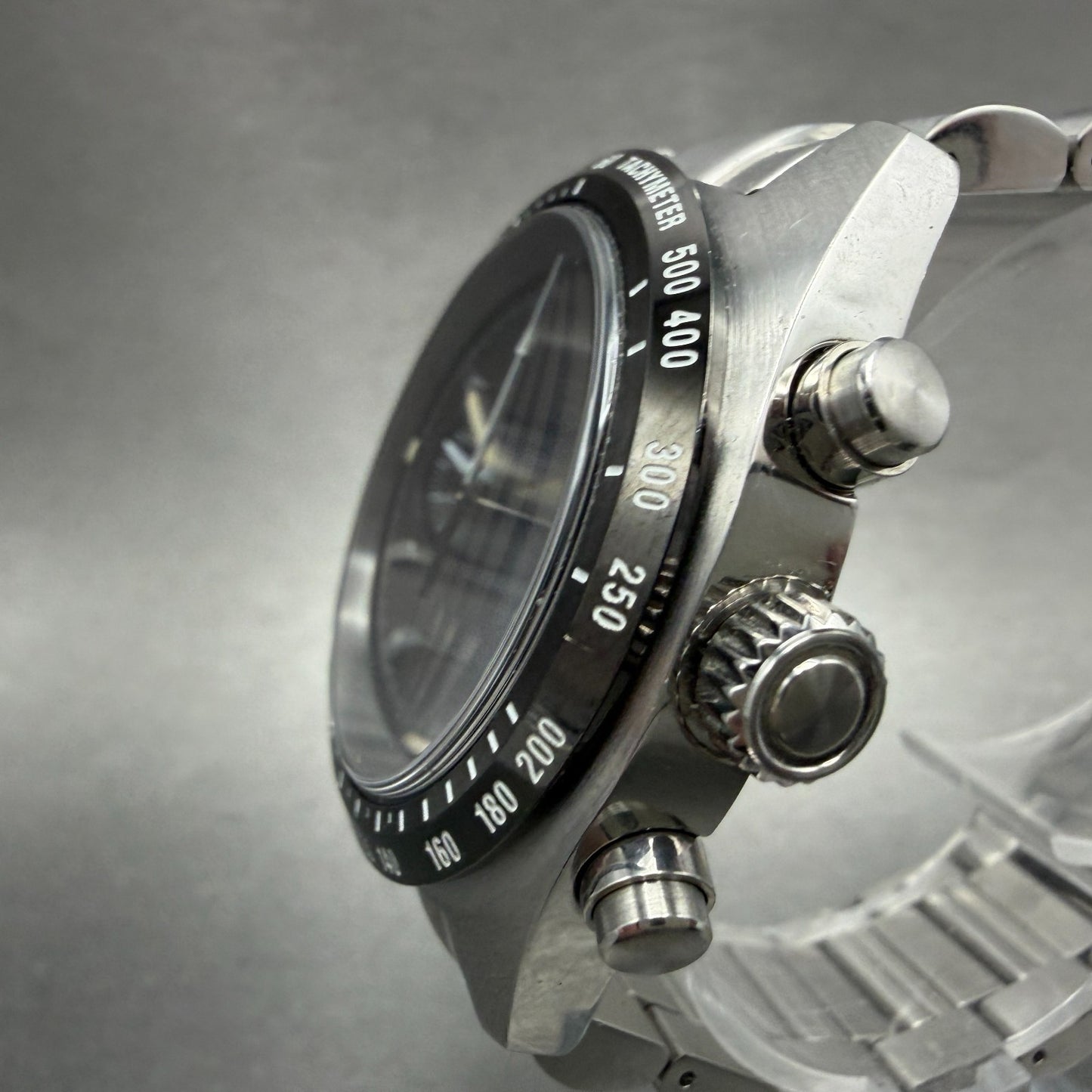 Seiko Prospex Chronograph Watch Men 39mm Black Dial Silver Tone Date Solar Runs2