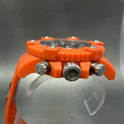 Invicta Reserve Octane Chrono Watch Men 49mm Orange Dial Orange Date 17291 Runs3
