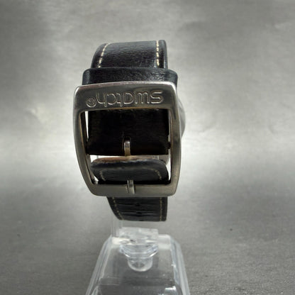 Swatch Irony Uomo d'Onore Watch Men 37mm Black Dial Steel Date Round New Batt AB7