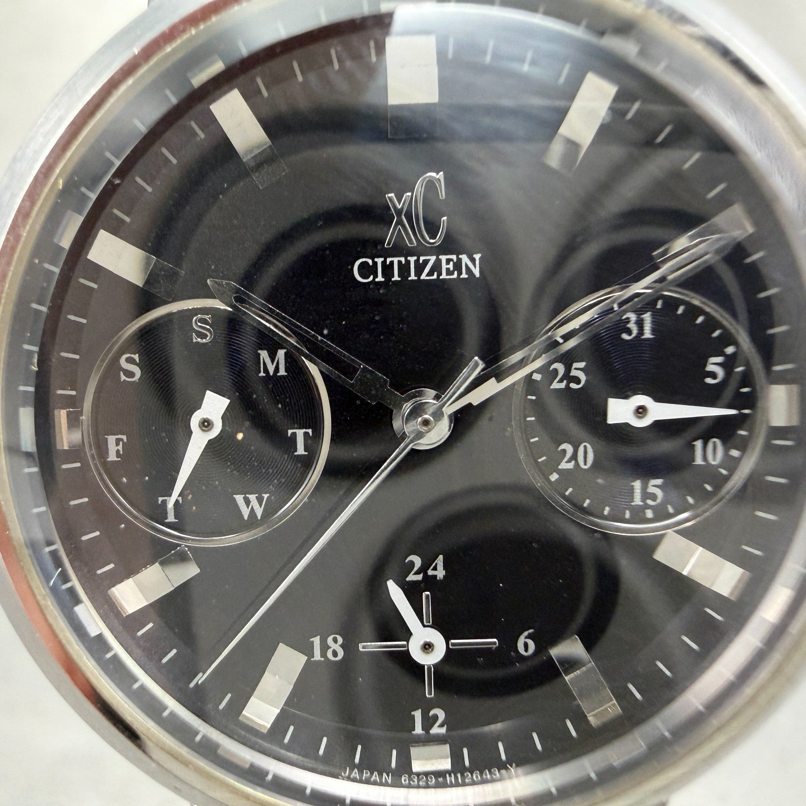 Citizen XC Watch Women 31mm Blue Dial Silver Tone Daydate 6329-H07812 NewBattery1