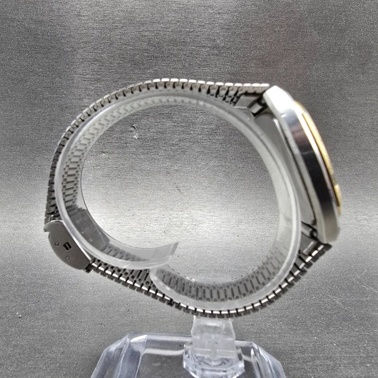 Seiko Watch Men 32mm Champagne Dial Two Tone Daydate 5933-5040 PARTS9