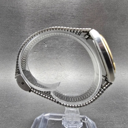 Seiko Watch Men 32mm Champagne Dial Two Tone Daydate 5933-5040 PARTS9