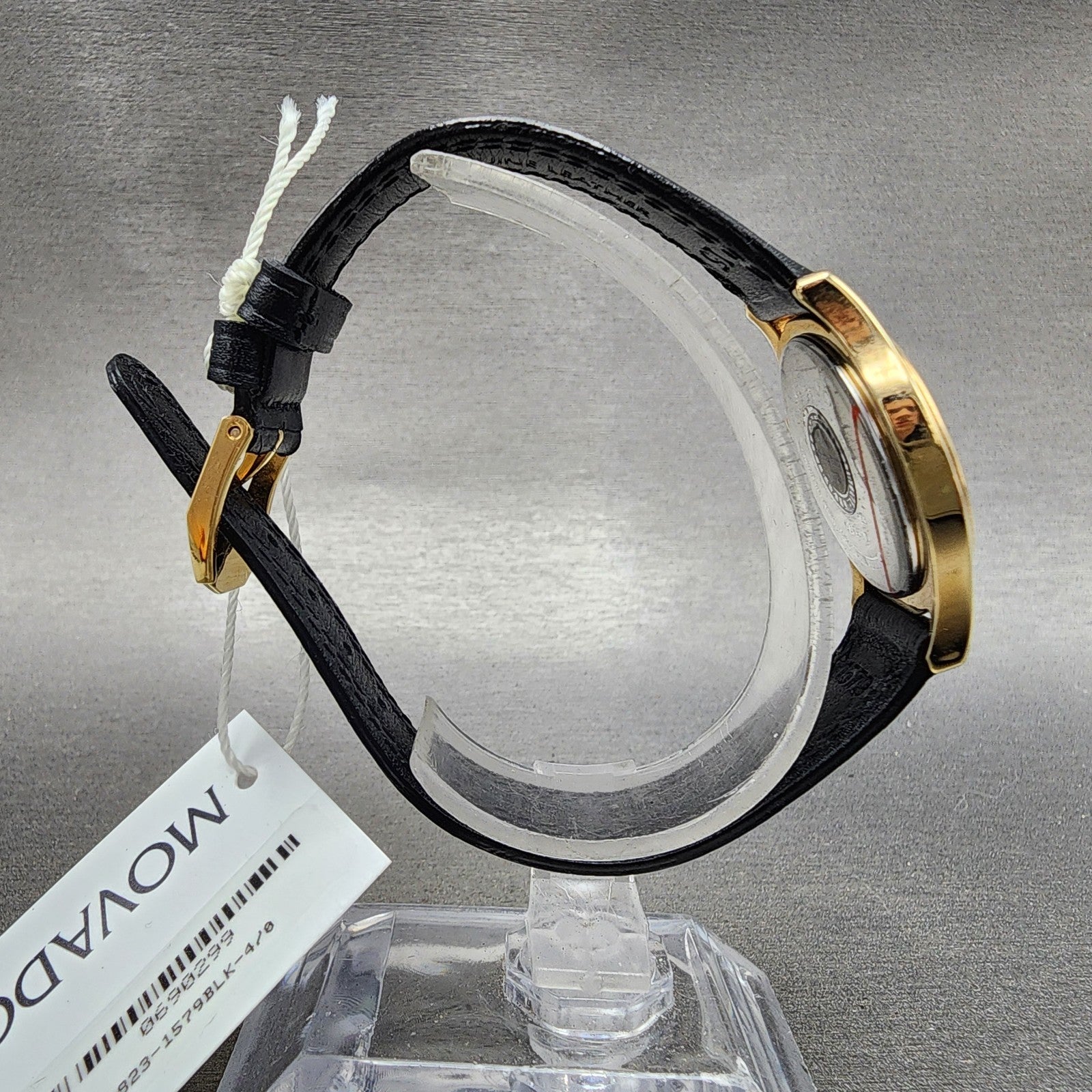Movado Museum Watch Women 28mm Black Dial Gold Tone Round 0690299 New Battery8