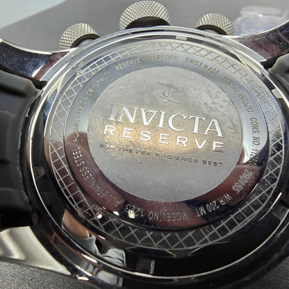 Invicta Reserve Bolt Chronograph Watch Men 50mm Gray Dial Steel Date New Battery10