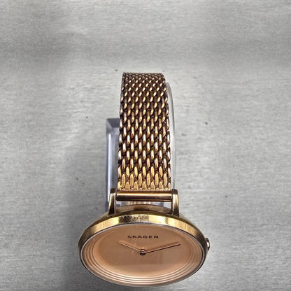 Skagen Ditte Watch Women 36mm Pink Dial Rose Gold Tone Round SKW2334 New Battery4