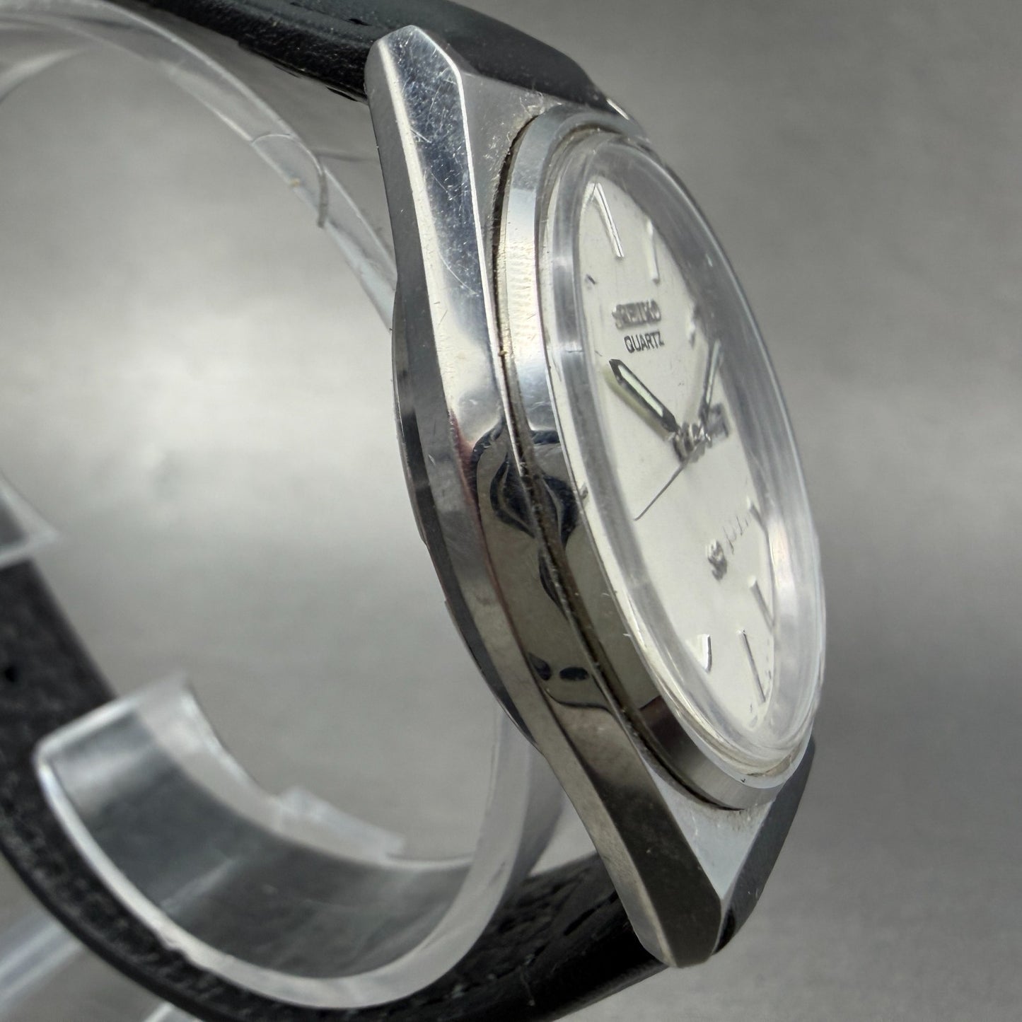 Seiko SQ Watch Men 35mm Silver Dial Silver Tone Daydate 8123-7230 New Battery3