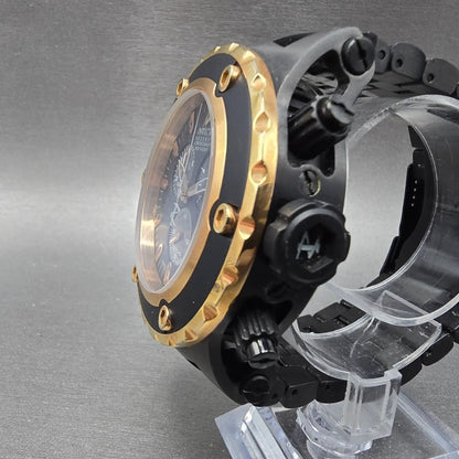 Invicta Sub Aqua Reserve Chronograph Watch Men 52mm Black Dial Black Tone NewBat2
