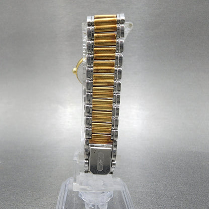 Longines Watch Women 20mm Gold Dial Two Tone Round 21852475 New Battery VTG6