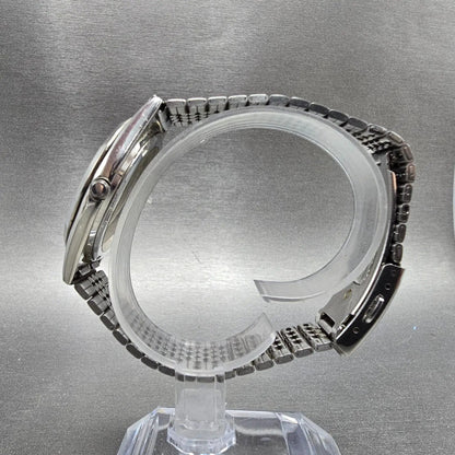 Citizen CQ Watch Men 35mm Silver Dial Silver Daydate Round 6100-S96389 PARTS7