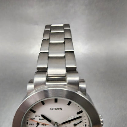 Citizen Watch Women 31mm White Dial Stainless Steel Daydate Round New Battery4