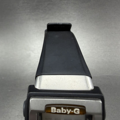 Casio Baby-G Watch Women 35mm Digital Black Silver Alarm Chrono BG-180 New Batt4