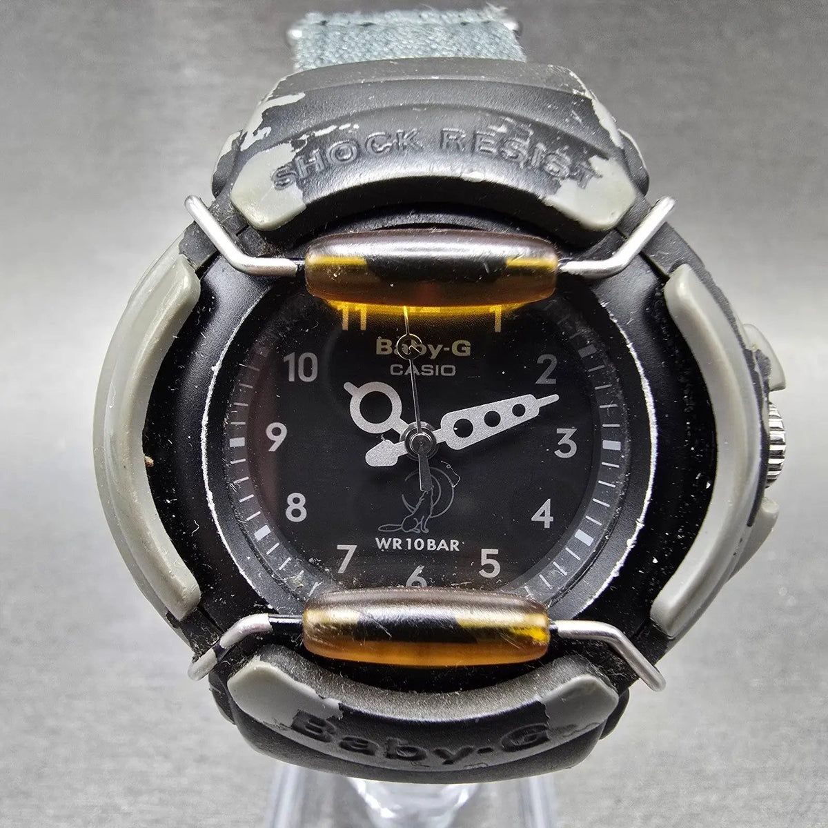 Casio Baby-G BG-20 Watch Women 42mm Black Dial Black Tone Round New Battery0