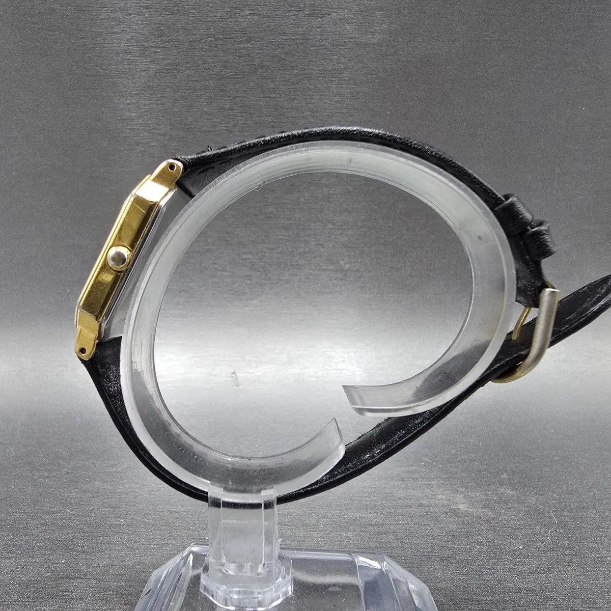Bulova Tank Watch Men 25mm White Dial Gold Tone Date Octagon 92S10 New Battery6