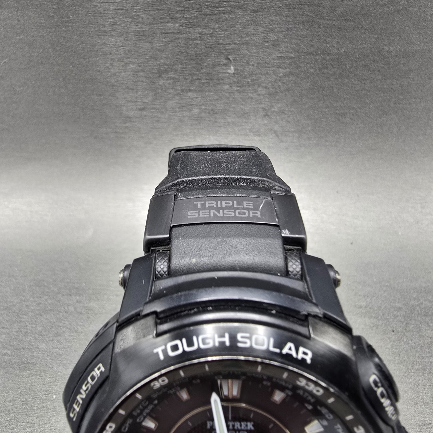 Casio Pro Trek PRG-510 Watch Men 49mm Black Solar Triple Sensor Alarm Round Runs4