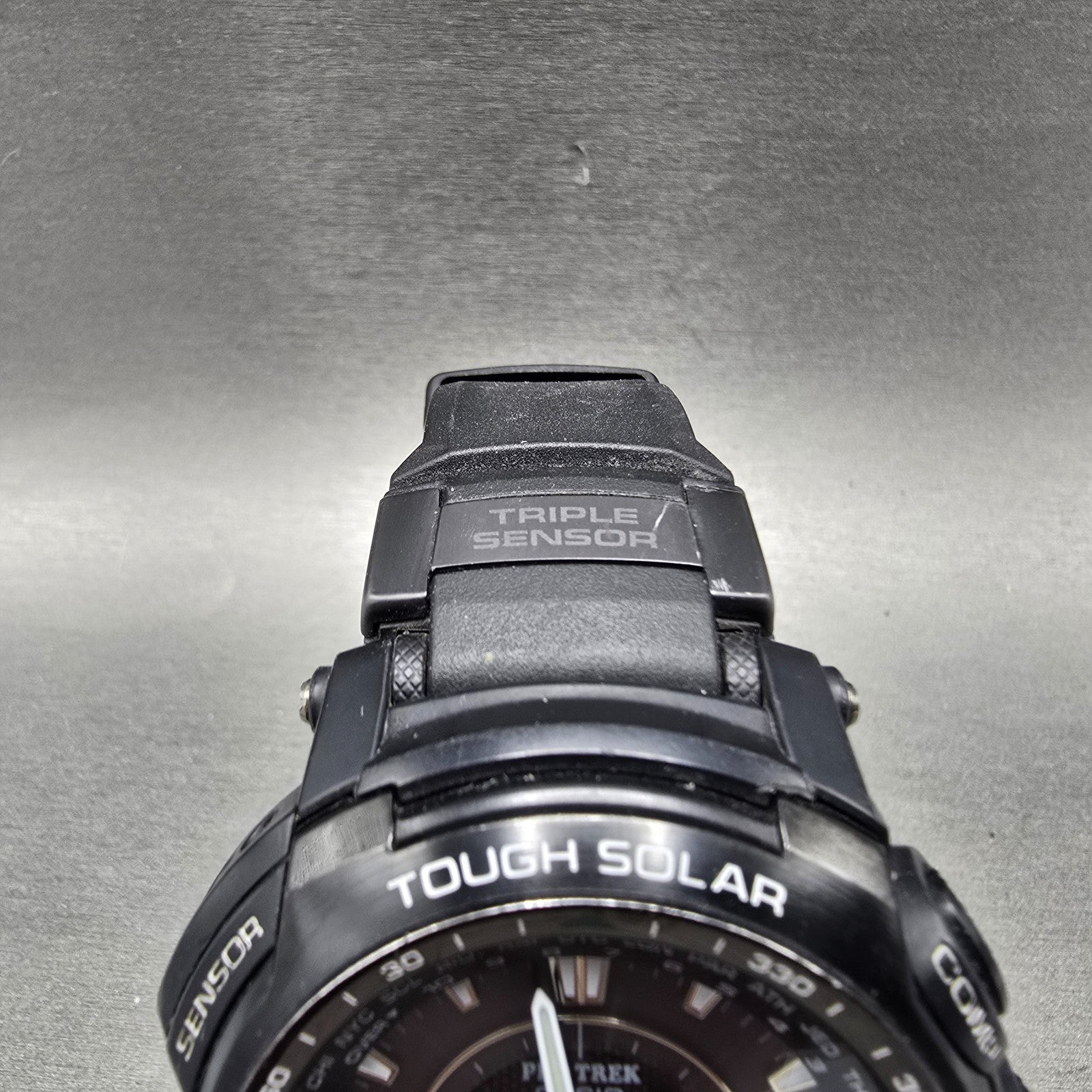 Casio Pro Trek PRG-510 Watch Men 49mm Black Solar Triple Sensor Alarm Round Runs4