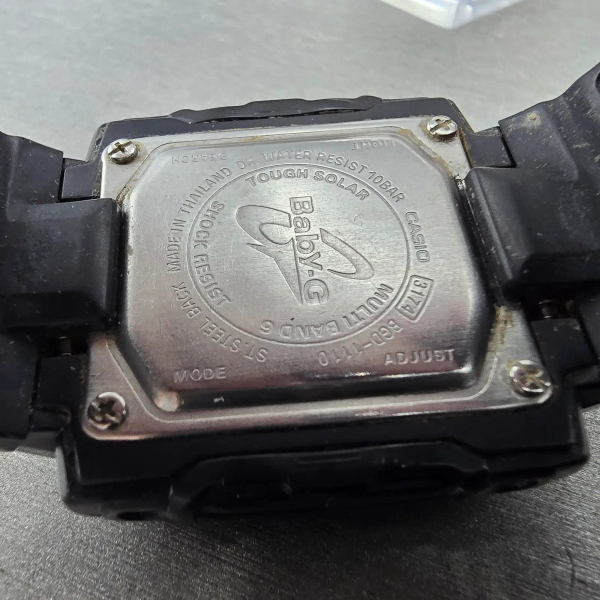 Casio Baby-G BGD-1110 Watch Women 35mm Black Digital Alarm Chronograph Solar9