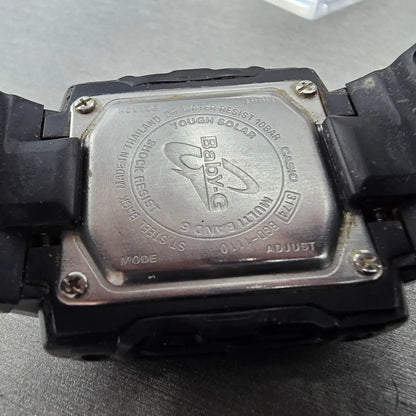 Casio Baby-G BGD-1110 Watch Women 35mm Black Digital Alarm Chronograph Solar9