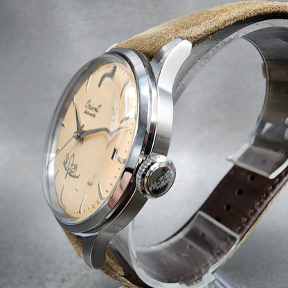 Orient Peanuts Snoopy Bambino Watch Men 38mm Cream Dial Steel Date Automatic3